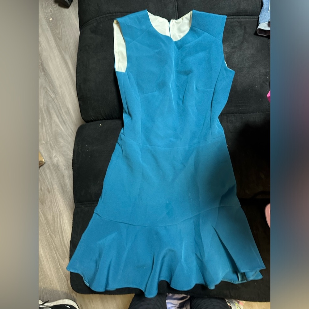 Hemline brand aqua mini dress
